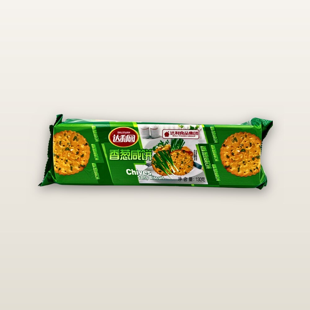 Bánh quy mặn lá hẹ Daliyuan 130g